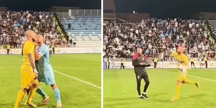 Golman Radničkog gađao novopazarsku publiku,  meč pun provokacija gostujućih navijača