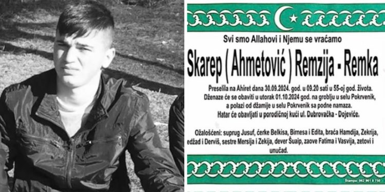 Na Ahiret preselila Remka Skarep, na dan kada je prije 7 godina ubijen njen sin Fahrudin