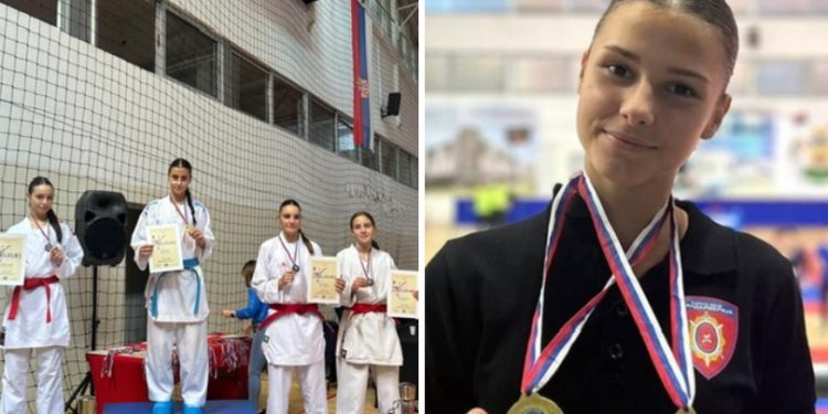 Hana Kecap osvojila zlatnu medalju Prvenstva Srbije u karateu, učestvovat će  na SP u Veneciji