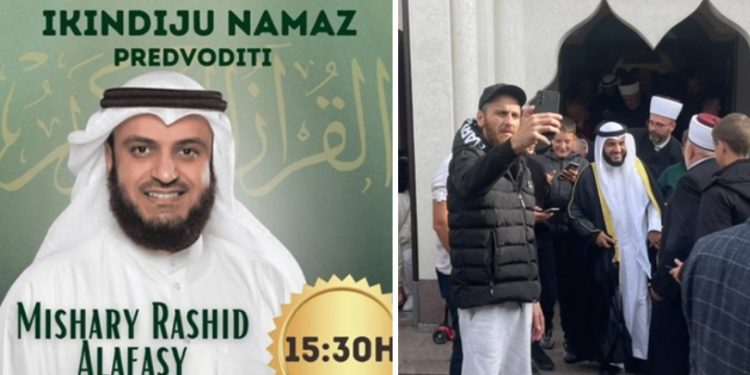 U posjeti Sandžaku boravi jedan od najboljih učača Kur’ana Rashid Mishary, na ikindja namazu u Tutinu
