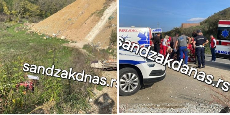 Saobraćajna nesreća u Novom Pazaru: Prevrnuo se traktor