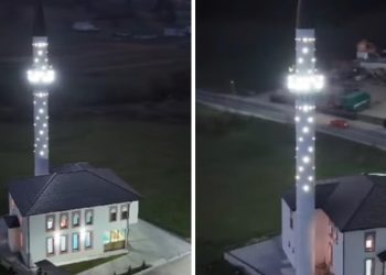 Rožaje: Džamija u selo Koljeno snimljena u akšamsko vrijeme