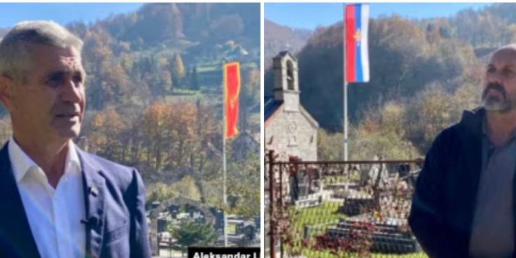 U okolini Mojkovca svađa mještana oko zastave: Crnogorska ili srpska trobojka