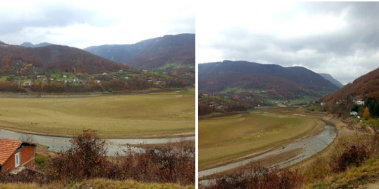 Ribarićko jezero liči na malu rečicu, mještani ne pamte ove slike od izgradnje brane
