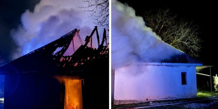 Kuća osumnjičenog za dvostruko ubistvo, Alije Balijagić izgorela u jutarnjim satima