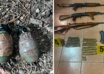 Policija Kosova pronašla veću količinu oružja, municije i bombe u Zvečanu