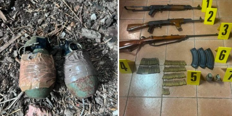 Policija Kosova pronašla veću količinu oružja, municije i bombe u Zvečanu
