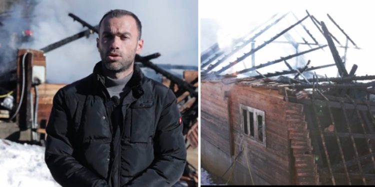 Požar uništio dom šestočlane porodice Nurković: Podrška zajednice ne izostaje