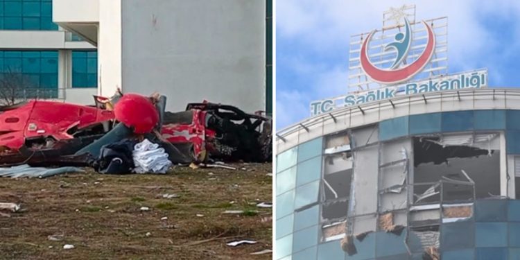 Tragična nesreća helikoptera hitne pomoći u Turskoj, udario u bolnicu
