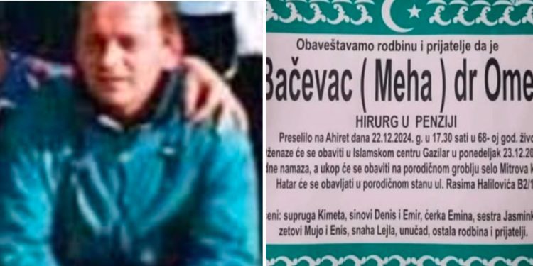 Odlazak Omera Bačevca: Sjećanje na istaknutog hirurga