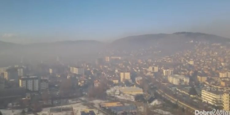 Novi Pazar danima najzagađeniji vazduh u regionu, snimci iz vazduha
