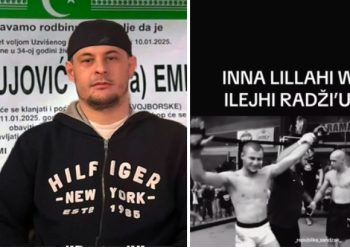 Novi Pazar se oprašta od Emira Hadžimujovića, MMA borca i vođe navijača