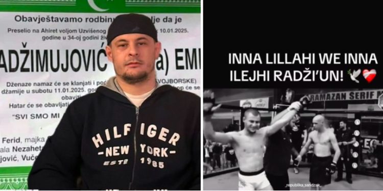 Novi Pazar se oprašta od Emira Hadžimujovića, MMA borca i vođe navijača