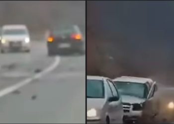 Teška saobraćajna nesreća, auto dugo krivudalo ulicom pa se sudarilo sa drugim