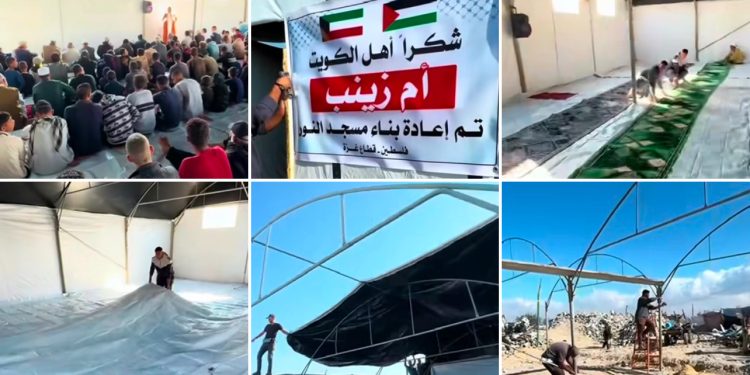 Palestinci izgradili prvu džamiju nakon primirja i povratka u razrušeni grad