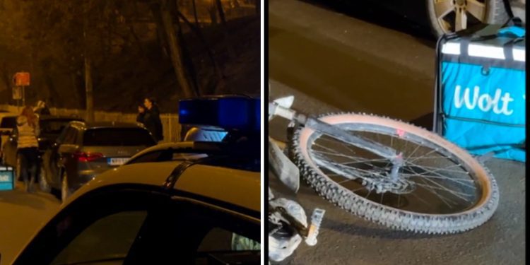 Saobraćajna nesreća u Novom Pazaru: Povređen Wolt dostavljač