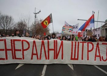 Veliki odziv na poziv na generalni štrajk u Srbiji