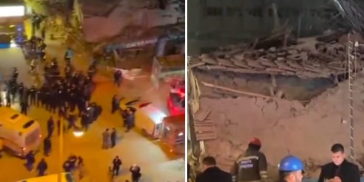 Urušavanje trospratne zgrade u Konyi: Potraga i spašavanje