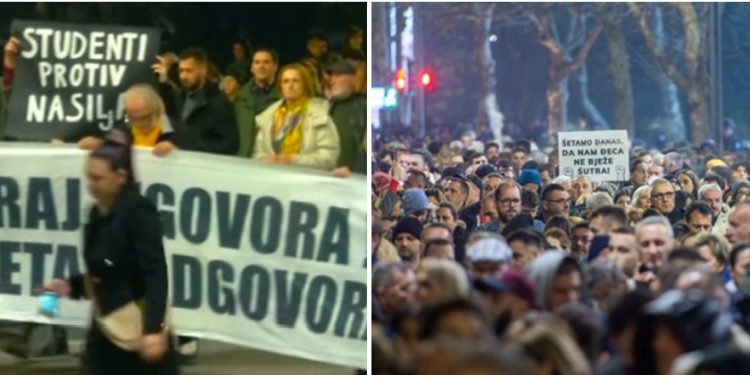 Protesti u Podgorici: Studenti prijete građanskom neposlušnošću