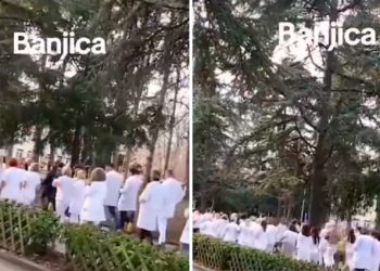 Ortopendija sa Banjice ustala, podrška protestima VIDEO