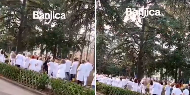 Ortopendija sa Banjice ustala, podrška protestima VIDEO