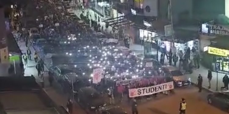 Protest studenata i građana u Novom Pazaru