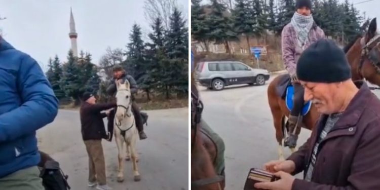 Pešterac iz Duge Poljane ispratio hadžije iz Španije: Nek vi se nađe, novčano ih darovao