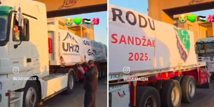 Pomoć narodu Palestina iz Sandžaka stigla u Pojas Gaze VIDEO
