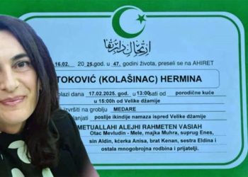 Nevjerica i tuga u Sjenici: Preminula Hermina Toković, profesorica hemija