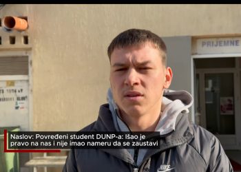 Novi Pazar: Napad na studenta tokom protesta na magistrali, Hamza Ziljkić povređen