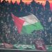 Zastava Palestine neizbežni rekvizit navijača Seltika, sinoc na utakmici LŠ