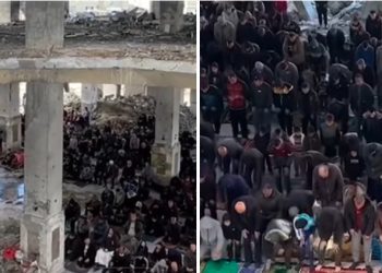 Palestinci klanjali džumu u porušenoj Al-Shafi džamiju VIDEO