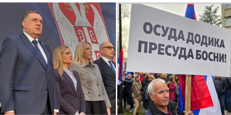 Okupljanje pristalica Dodika u Banja Luci novi pritisak i zastrašivanje