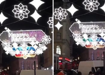 Najprometnija ulica u Londonu ukrašena u susret Ramazanu