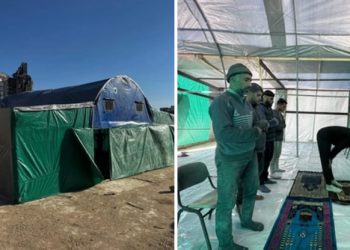 Palestinci izgradili montažnu džamiju sjeverozapadnoj Gazi