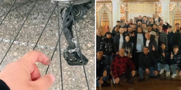 Tetovljani bili dobri domaćini Buraku, pojavio se i problem sa lancem na biciklu VIDEO