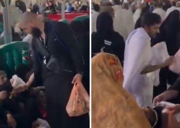 Dejan Dragojević dijeli hurme u haremu Kabe u Meki VIDEO