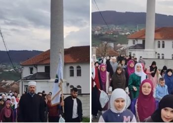 Dzemat Varevo pravi lijepu pred Bajramsku atmosferu sa djecom uz tekbire i poklone VIDEO