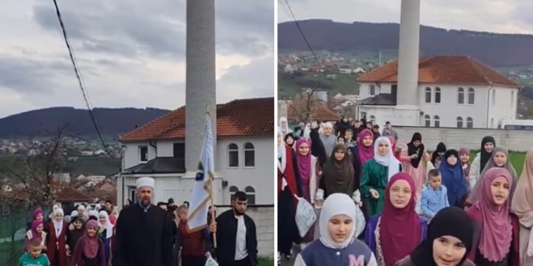 Dzemat Varevo pravi lijepu pred Bajramsku atmosferu sa djecom uz tekbire i poklone VIDEO