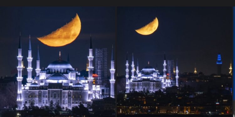 Polumjesec iznad Sultanahmet džamije ostavlja bez daha
