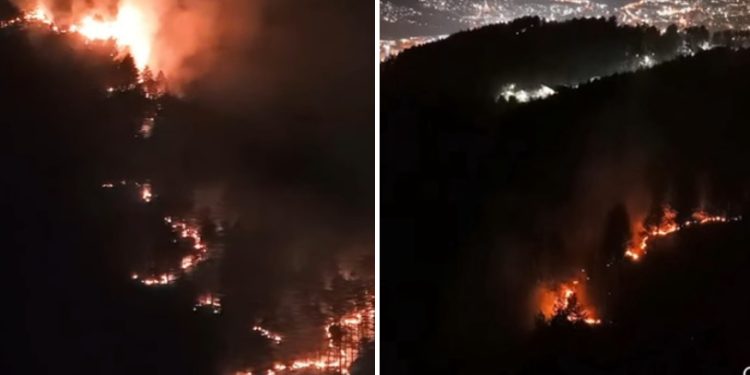 Tužne slike na požara na Trebeviću iznad Sarajeva VIDEO