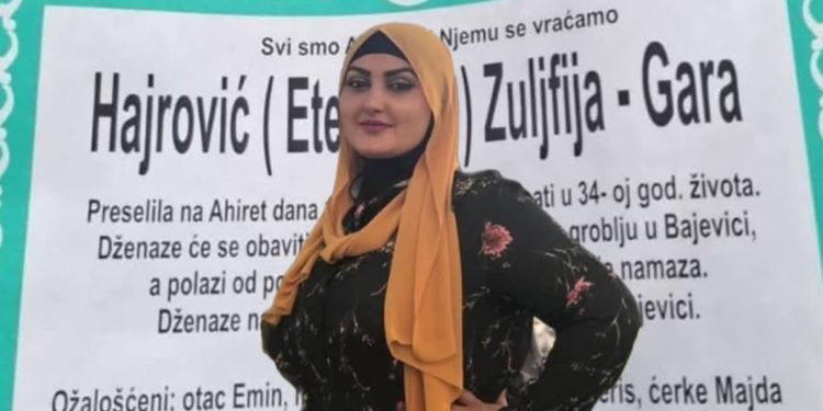 Tuga u Sandžaku: Prerani i iznenadni odlazak Zuljfije Gara Hajrović