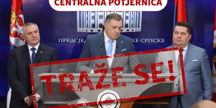 Centralna potjernica za Dodikom, Viškovićem i Stevandićem: Novo poglavlje u političkoj i pravnoj krizi BiH