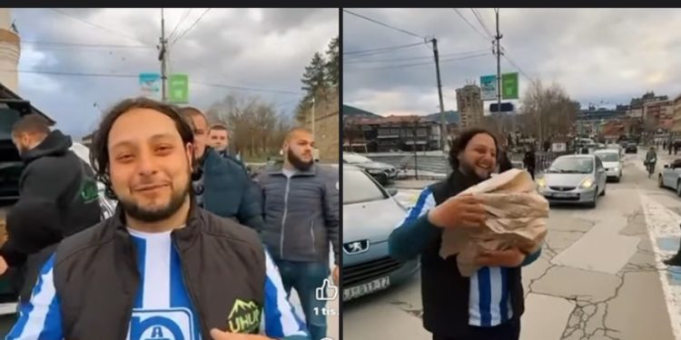 Putnik namjernik koji biciklom putuje na hadž dijeli pitice za iftar u centru Novog Pazara