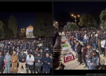 Teravih namaz u džamiji Al Aksa u noći Lejletul Bedr VIDEO