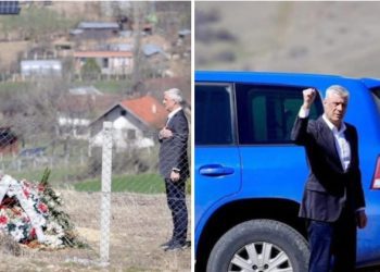 Hašim Tači posjetio mezar svoga baba: “Došao sam poslednji, hiljade građana  je bilo prije mene”