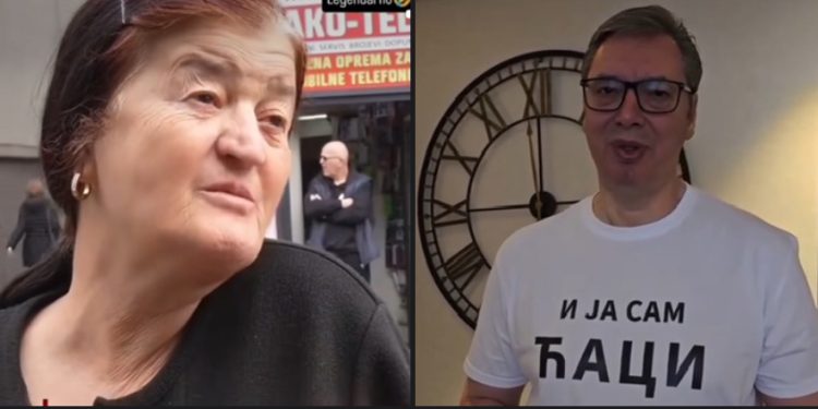 Pazarka nasmijala sve: “Nije za sve Vučić kriv, grom ga ubio”