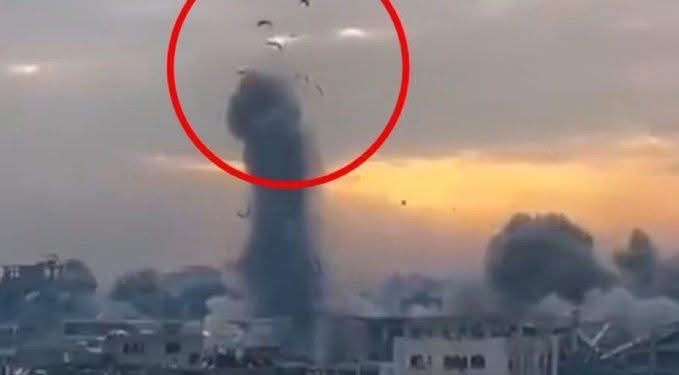 Strašne scene iz Gaze: Nakon jakog bombardovanja tijela Palestinaca lete u nebo