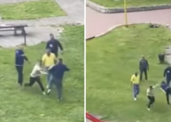 Veliki skandal u dvorištu dečijeg vrtića: Tuča nekoliko odraslih osoba VIDEO