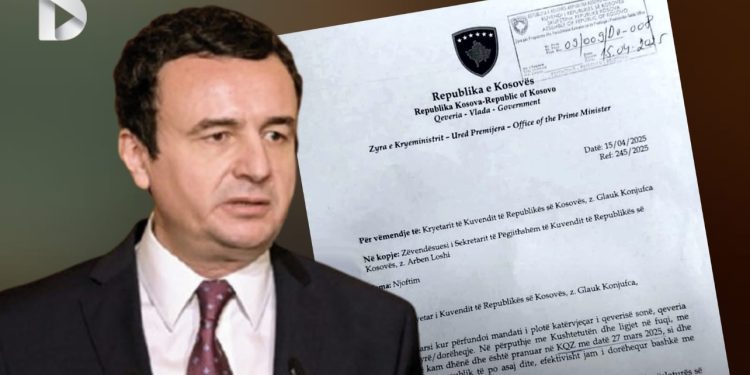 Aljbin Kurti podnosi ostavku: U toku je konstitutivna sjednica Skupštine Republike Kosovo